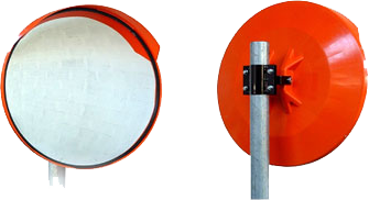 Панорамните огледала са произведени от пластмаса, състоят се от заден полипропиленoв оранжев корпус, устойчив на ултравиолетовите лъчи, с козирка в горната част и огледална част от акрилен материал.